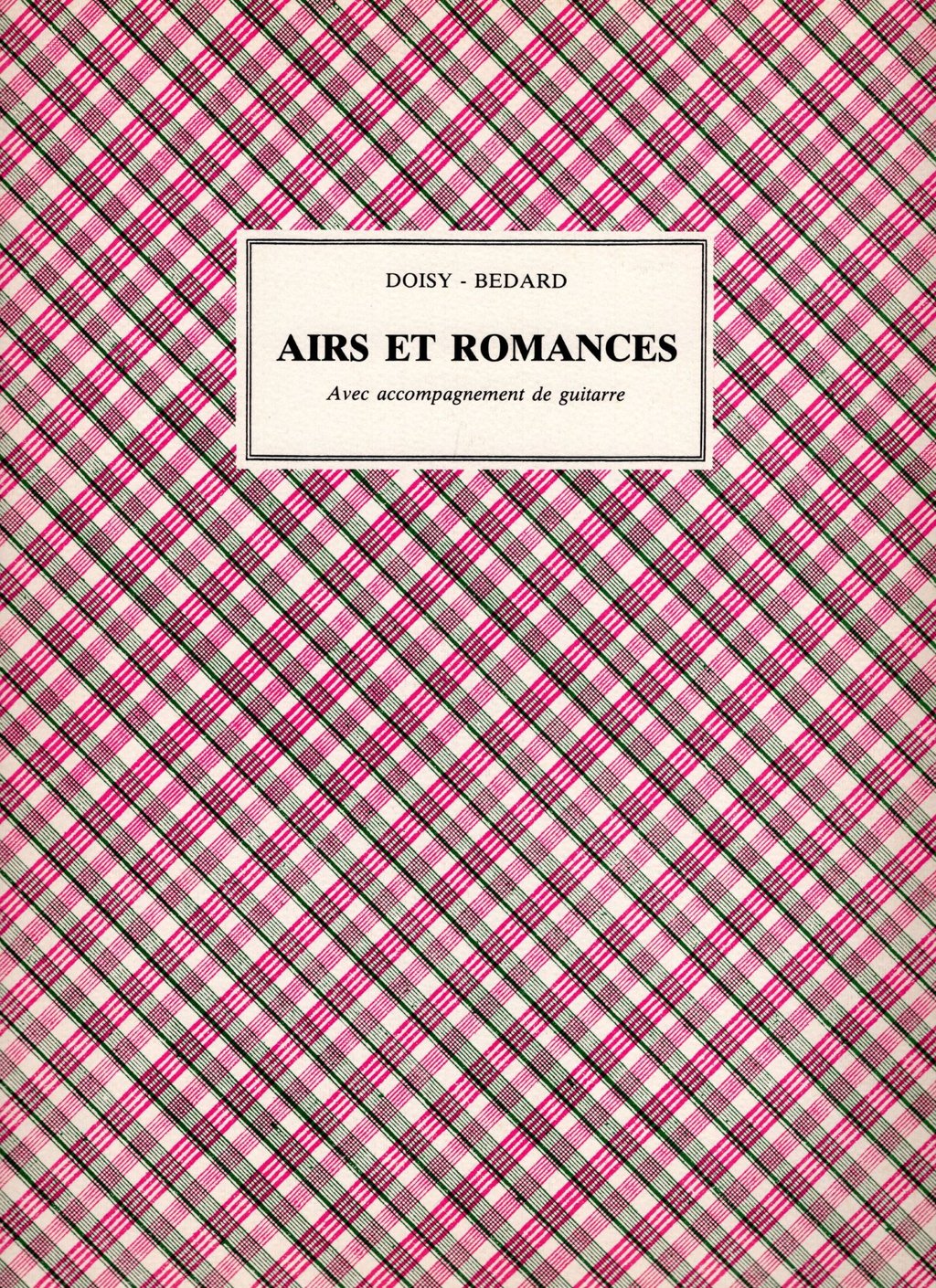 Arte della chitarra, Copertina, Doisy-Bedard (12)