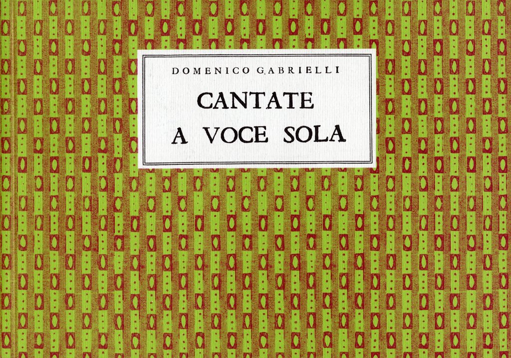 Cantata Barocca, Copertina, Gabrielli